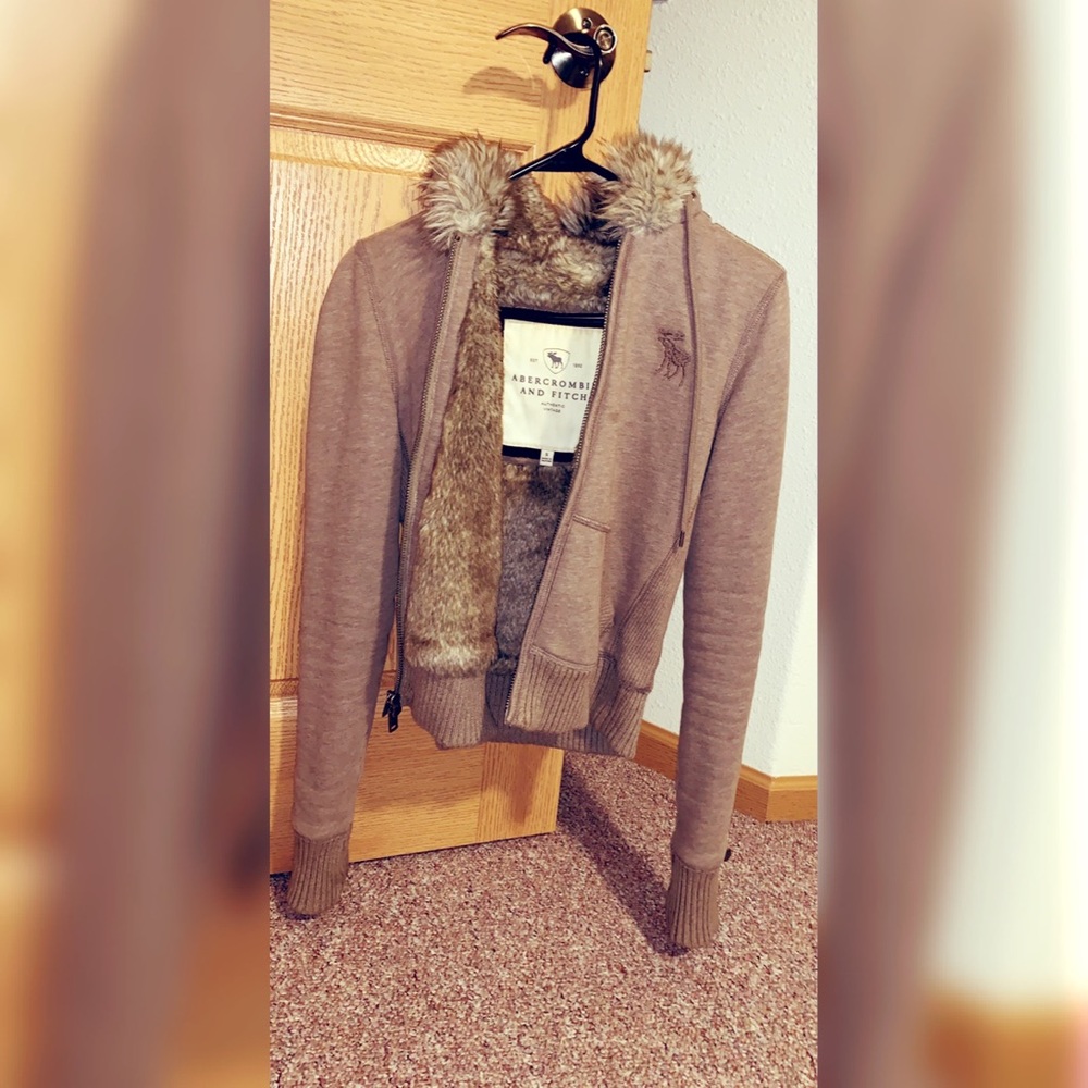 Furlined hoodie